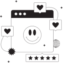 Social media marketing illustration